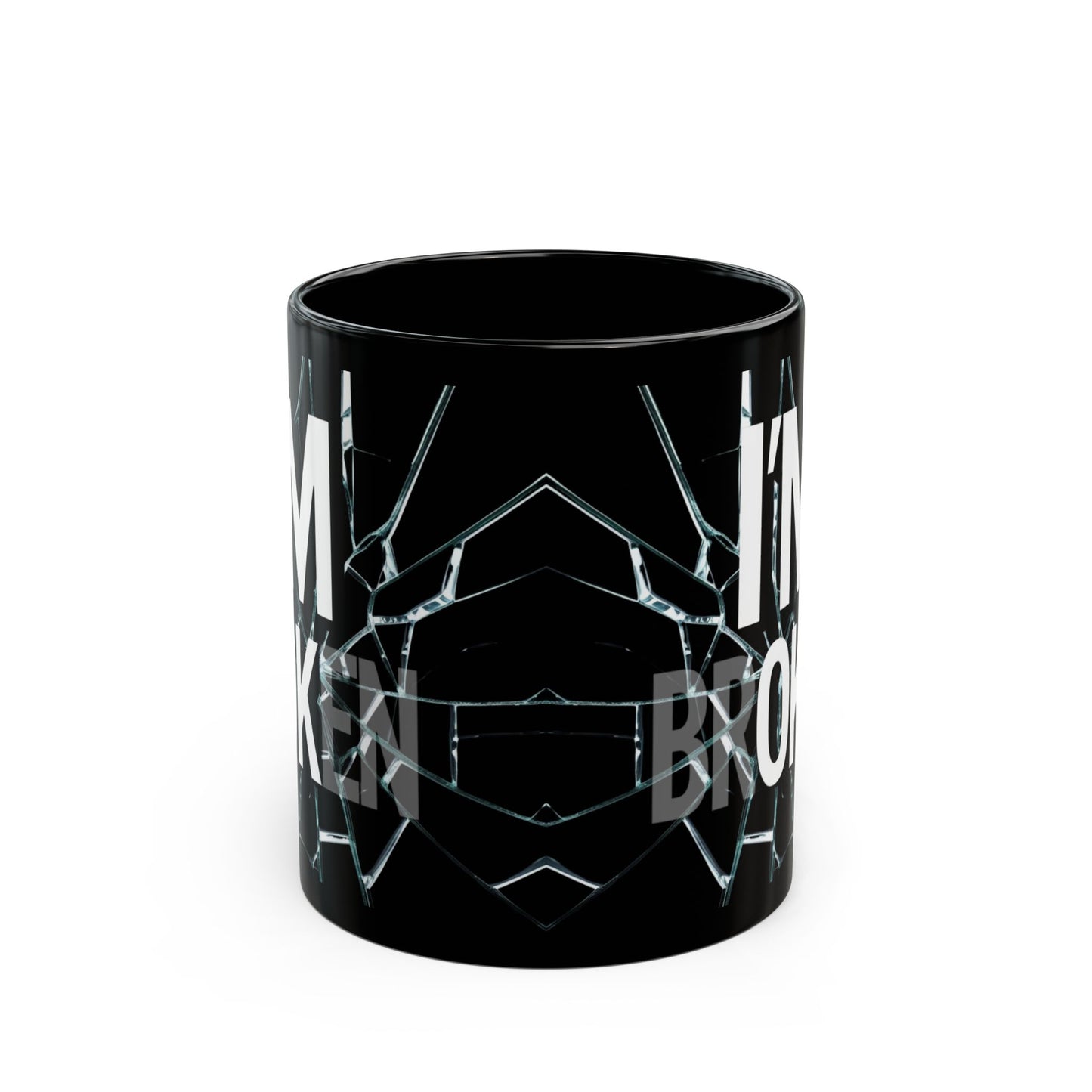 I'm Broken Mug, I'm OK Cup, Mental Health Awareness Gift, Self-Care Coffee Mug, Support Veterans, Inspirational Gift for Friends