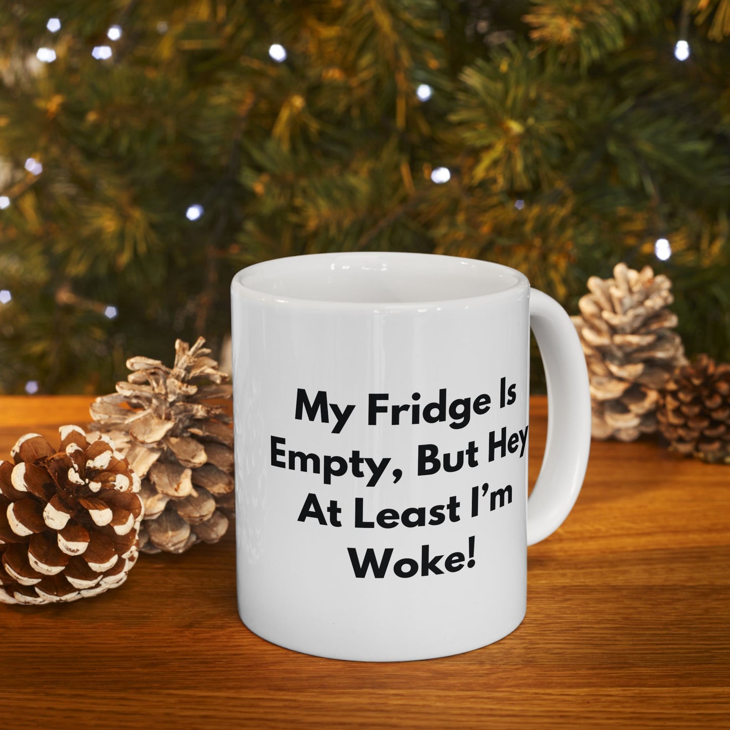 Anti Woke Ceramic Mug, Funny Anti Liberal Conservative Gift, 11oz Cup for Republicans,Gift for Republicans, Sarcastic Political Cup