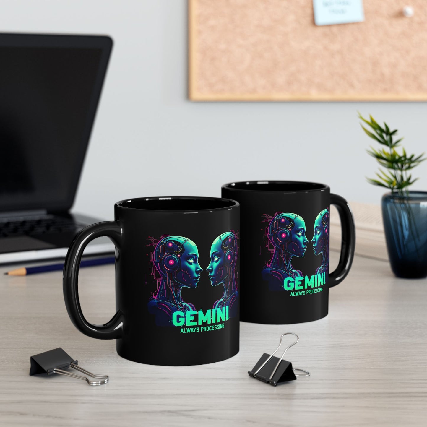 Gemini Zodiac Mug, May June Birthday Gift, Horoscope Astrology Cup, Cute Birthday Gift for Her, Black Mug 11oz, Gemini Mug