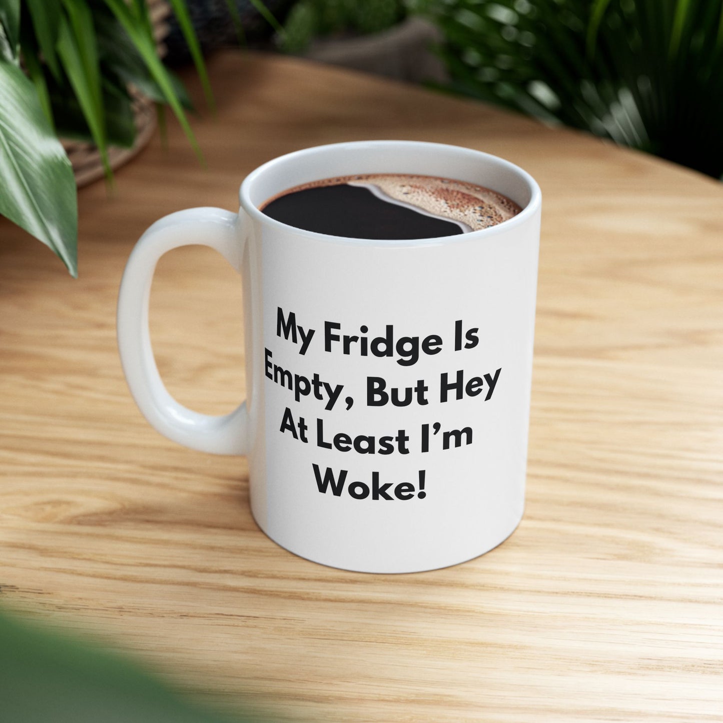Anti Woke Ceramic Mug, Funny Anti Liberal Conservative Gift, 11oz Cup for Republicans,Gift for Republicans, Sarcastic Political Cup