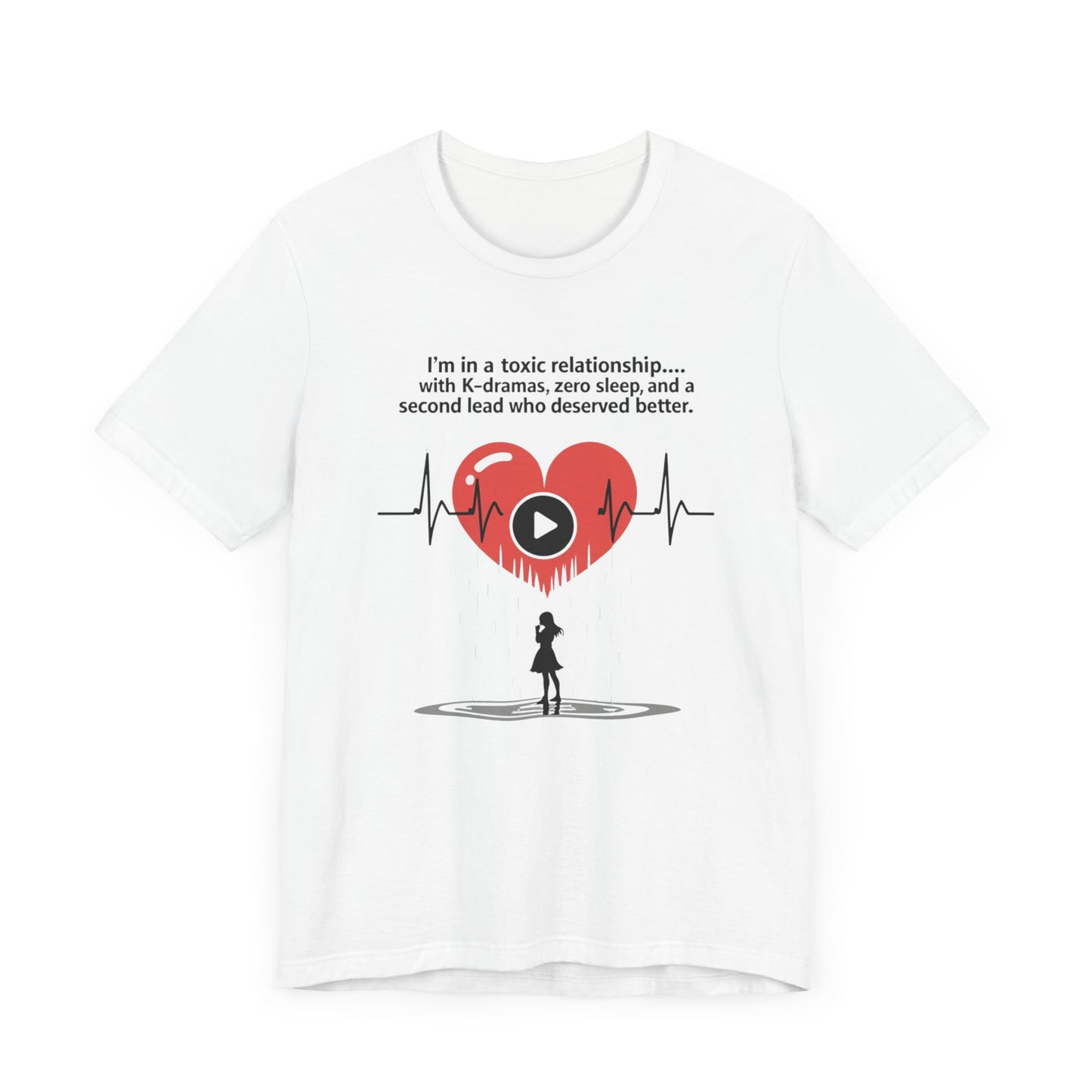 K-Drama Lover T-Shirt - Korean Drama Fan Essentials Tee, Aesthetic Korean Clothing, Perfect Gift for K-Drama Fans, Unisex Jersey Short