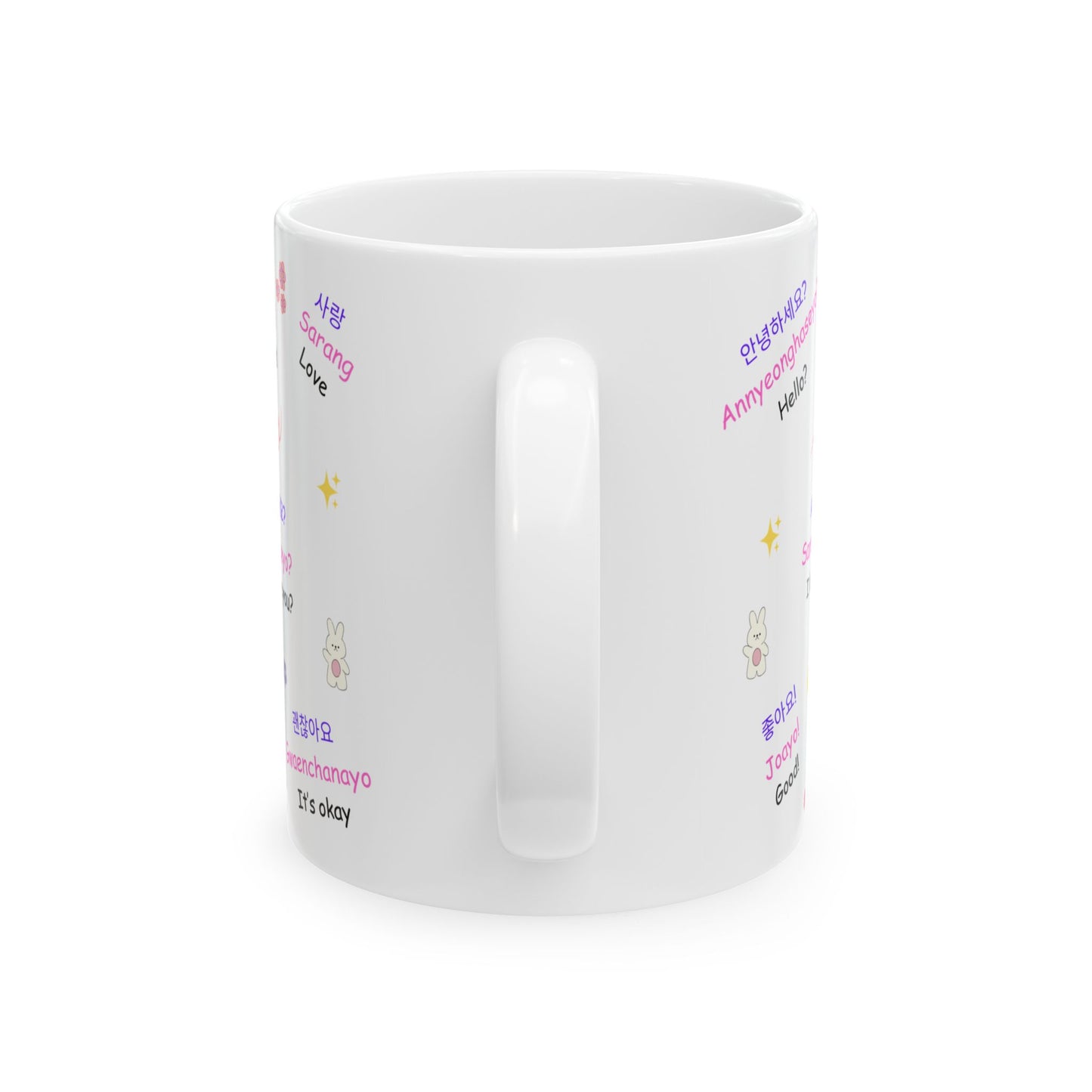 Korean Mug, Hangul Language Cup, Kdrama Lover Coffee Mug, K-pop Fan Gift, Jinjja Chingu, Korean Phrases Mug, KDrama Addict Mug | Unique Gift