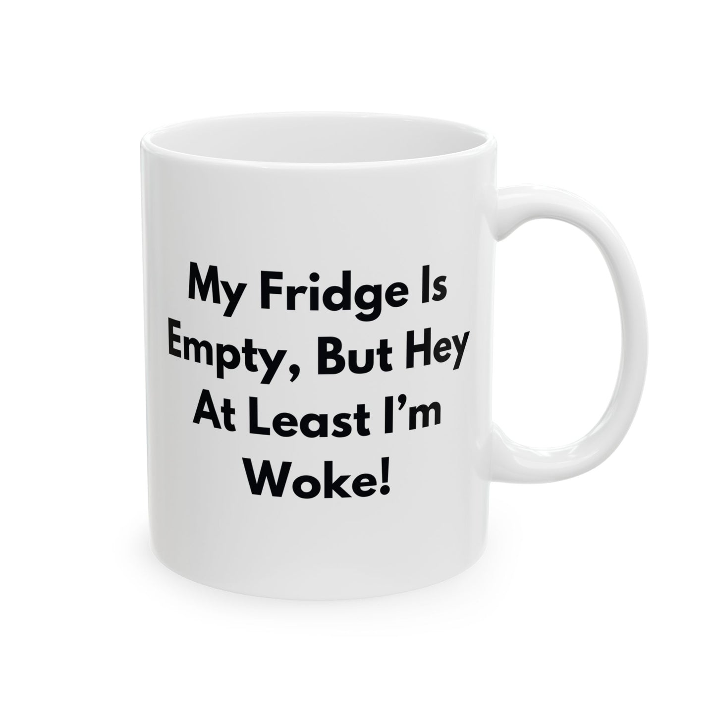 Anti Woke Ceramic Mug, Funny Anti Liberal Conservative Gift, 11oz Cup for Republicans,Gift for Republicans, Sarcastic Political Cup