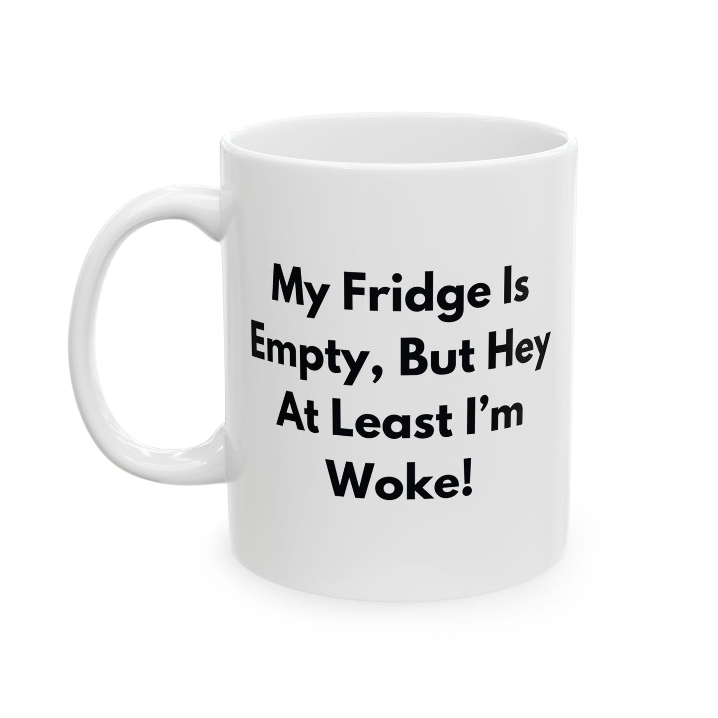 Anti Woke Ceramic Mug, Funny Anti Liberal Conservative Gift, 11oz Cup for Republicans,Gift for Republicans, Sarcastic Political Cup