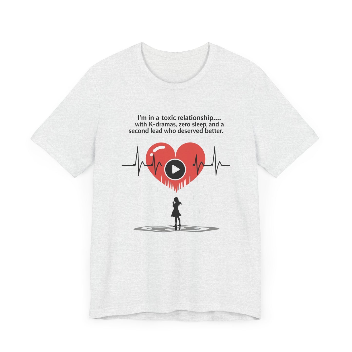 K-Drama Lover T-Shirt - Korean Drama Fan Essentials Tee, Aesthetic Korean Clothing, Perfect Gift for K-Drama Fans, Unisex Jersey Short