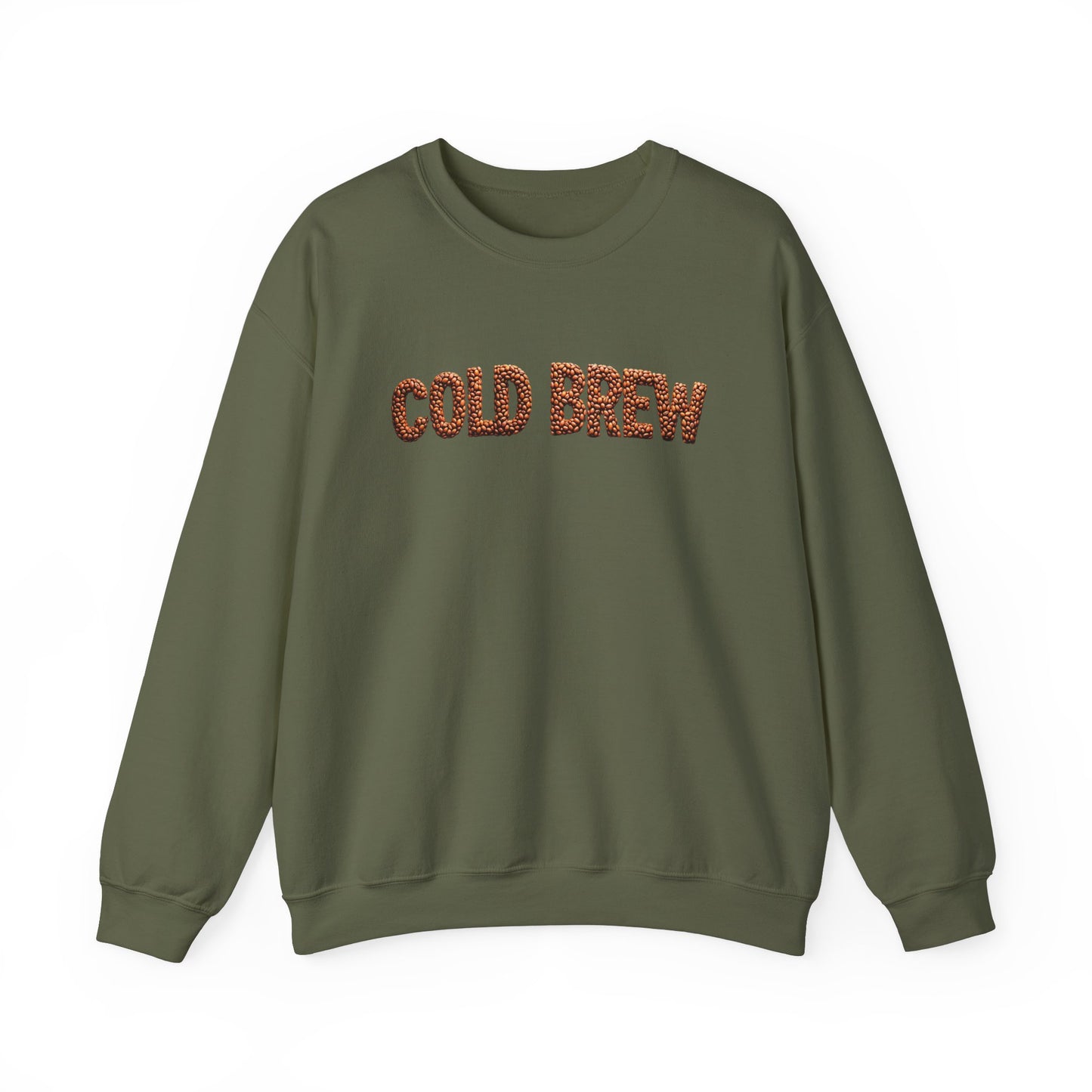 Cold Brew Sweatshirt - Gift for Coffee Lovers, Coffee Addicts, Caffeine Junkies, Daily Coffee Drinkers, Crewneck Sweatshirt
