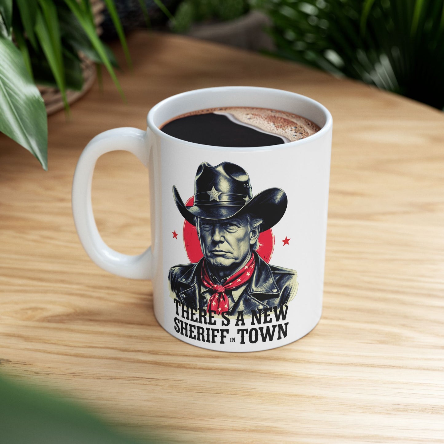 Rugged Western Cowboy Mug, 11oz 15oz Patriotic Ceramic Coffee Cup, Political Humor Gift, Rustic USA Pride Mug, Freedom Lover Drinkware