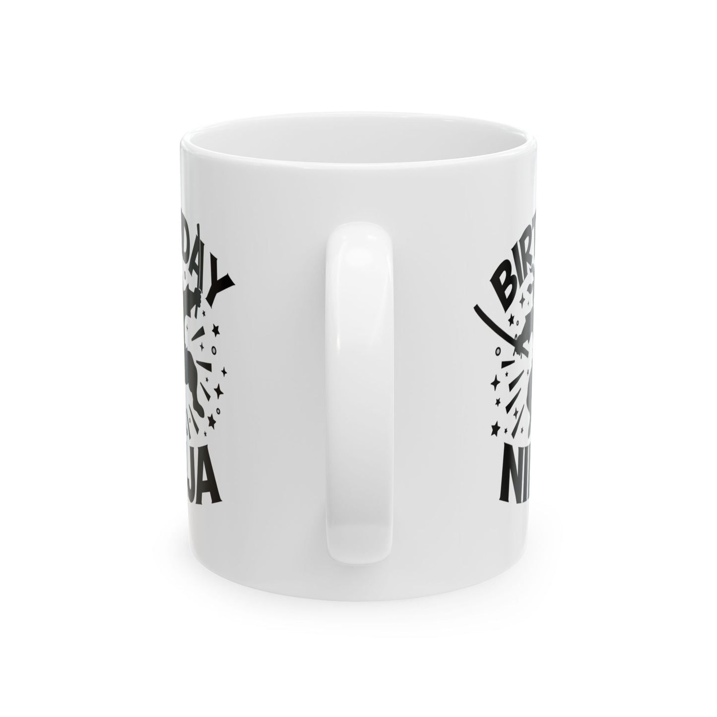 Birthday Ninja Mug, Fun Coffee Cup Gift, Unique Ninja Lover Ceramic Mug, Kids Gift Idea, Birthday Celebration Present, Funny Gift