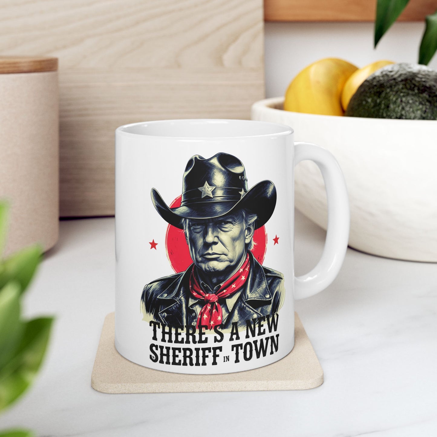 Rugged Western Cowboy Mug, 11oz 15oz Patriotic Ceramic Coffee Cup, Political Humor Gift, Rustic USA Pride Mug, Freedom Lover Drinkware
