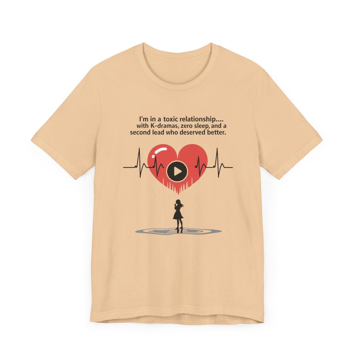 K-Drama Lover T-Shirt - Korean Drama Fan Essentials Tee, Aesthetic Korean Clothing, Perfect Gift for K-Drama Fans, Unisex Jersey Short