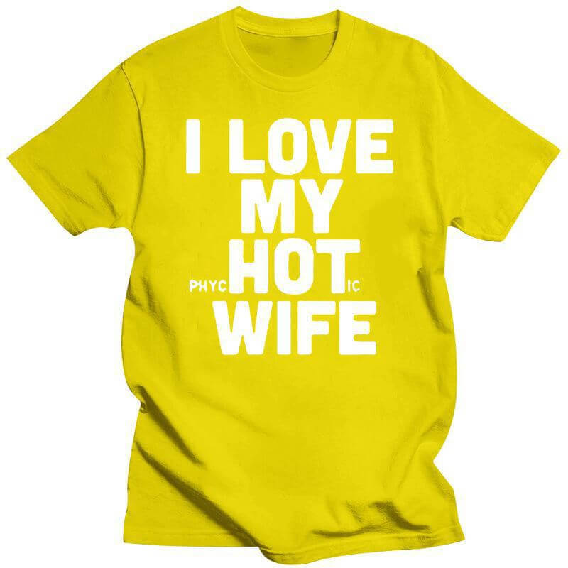 Funny Husband Gift T-Shirt – I Love My Hot Wife Tee