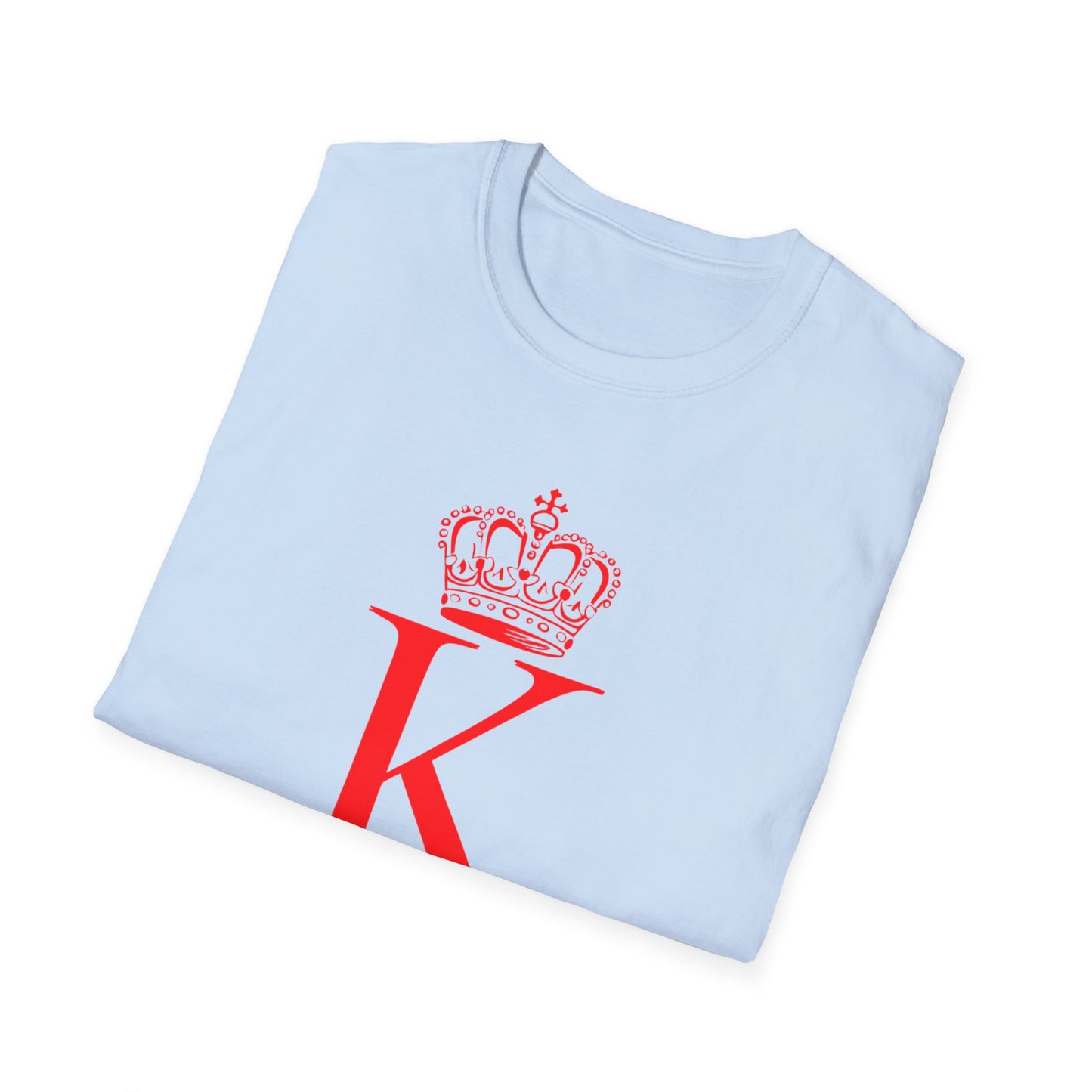 King of Hearts Poker T-Shirt, Unisex Softstyle Tee, Casual Gamer Apparel, Playing Cards Gift, Fun Party Wear, Card Game Outfit