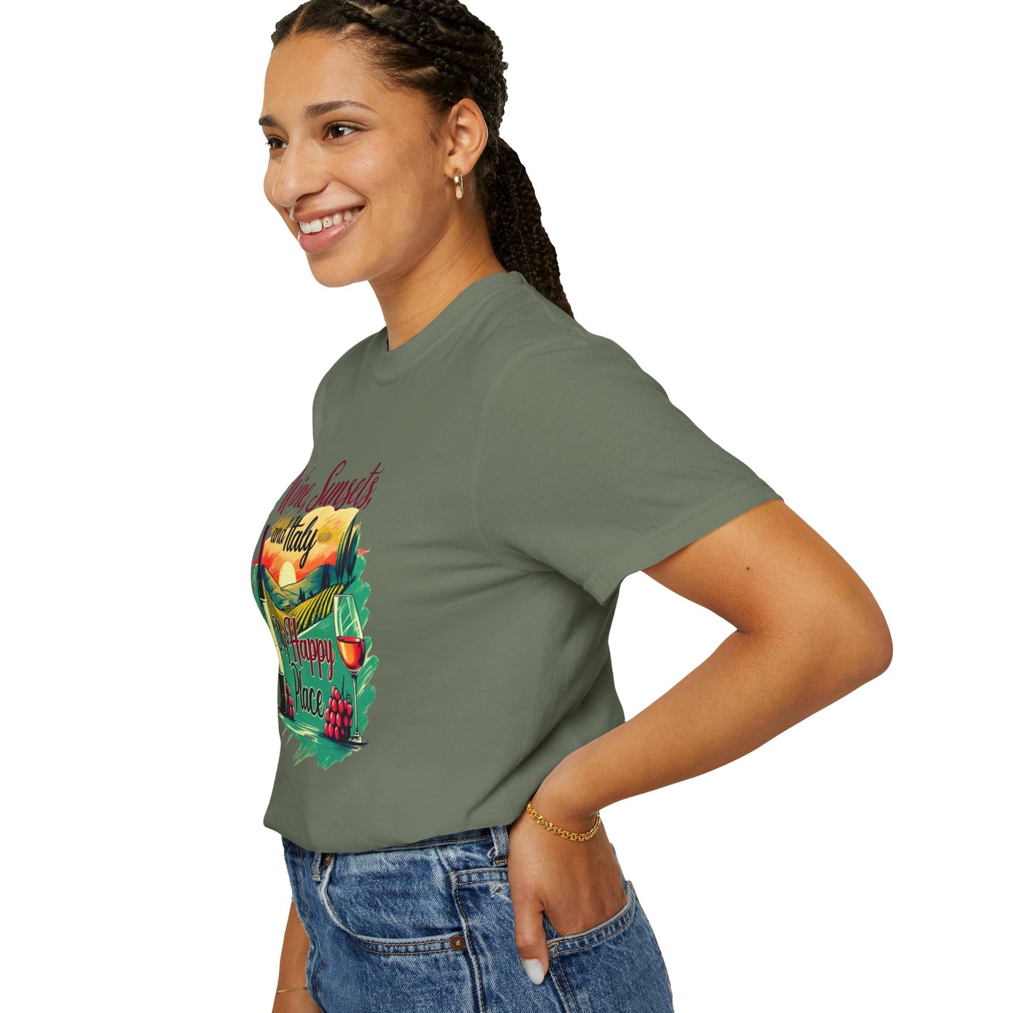 Comfort Colors® Italy Vacation T-shirt, Unisex Garment-Dyed T-shirt, Love Italy Shirt, Italy Family Trip Shirt, Italian Shirt, Italy Gifts,