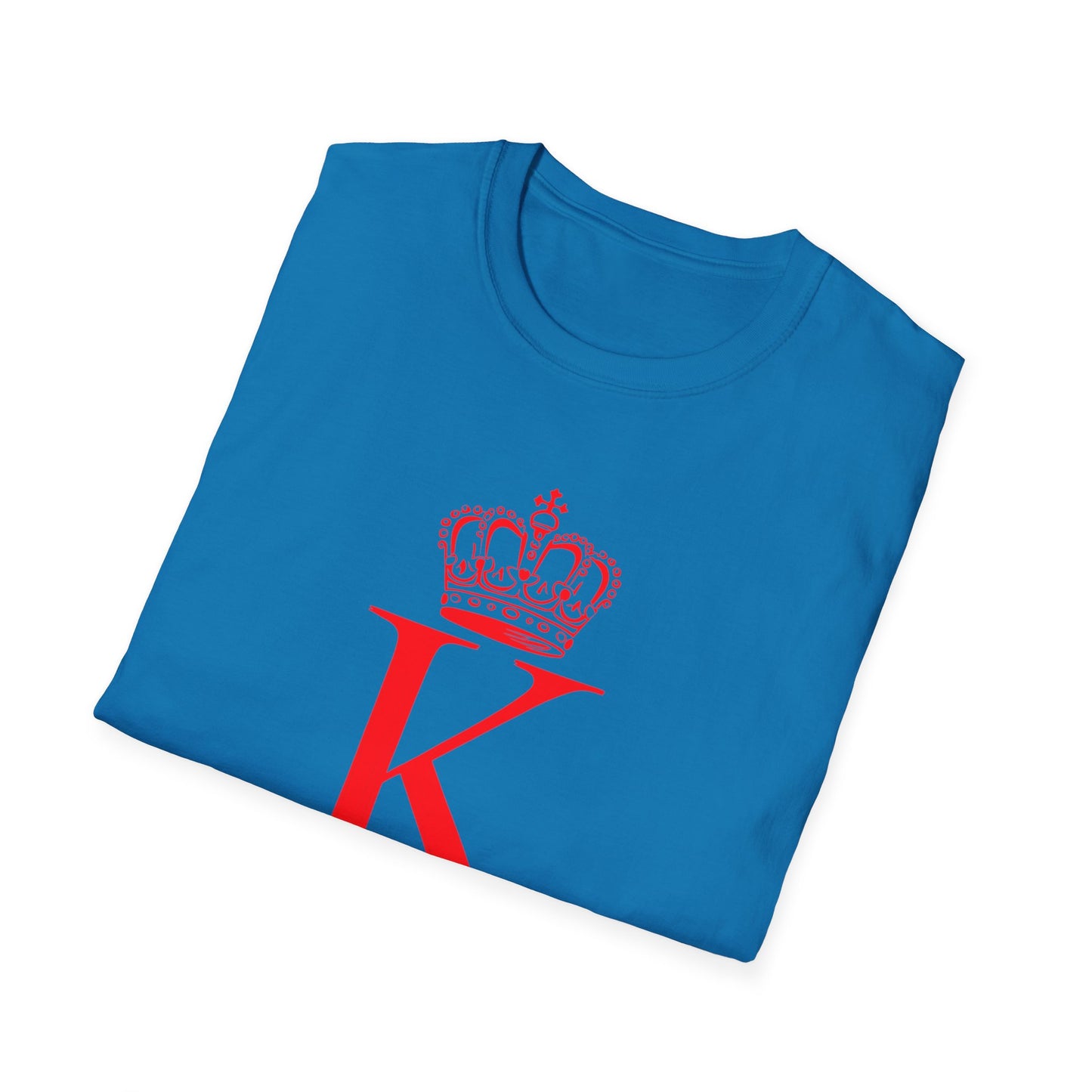 King of Hearts Poker T-Shirt, Unisex Softstyle Tee, Casual Gamer Apparel, Playing Cards Gift, Fun Party Wear, Card Game Outfit