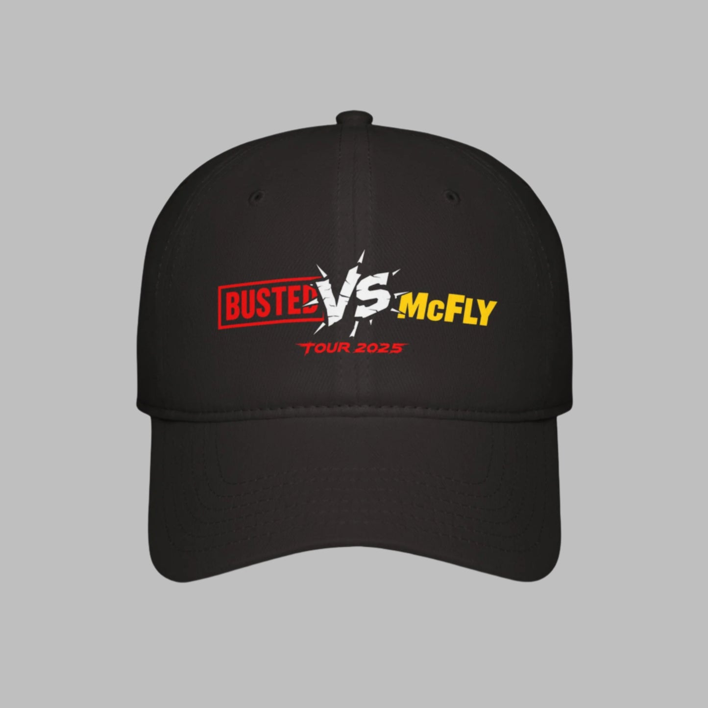 Busted vs McFly Baseball Cap - Casual Hat, Cool Gift, Concert Merchandise, Adjustable Hat, Outdoor Cap, Stylish Accessory, Tour 2025