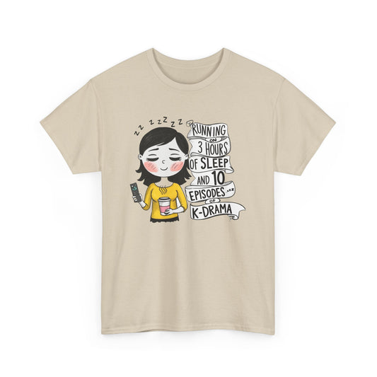 K-Drama Sleepy Vibes Unisex Heavy Cotton Tee , k-drama lover.