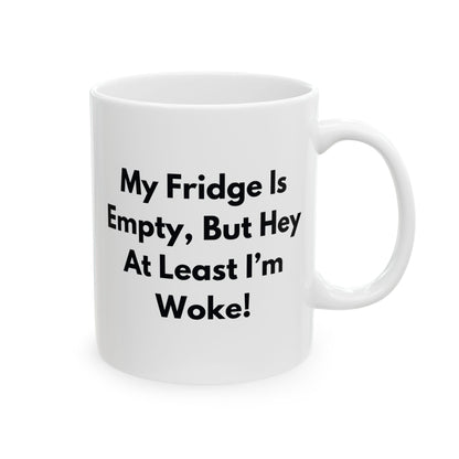 Anti Woke Ceramic Mug, Funny Anti Liberal Conservative Gift, 11oz  Cup for Republicans,Gift for Republicans, Sarcastic Political Cup