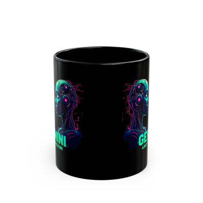 Gemini Zodiac Mug, May June Birthday Gift, Horoscope Astrology Cup, Cute Birthday Gift for Her, Black Mug 11oz, Gemini Mug