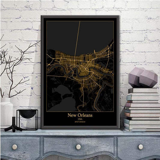 Modern Abstract Pavilion Wall Art – Frameless Canvas Print for Living Room & Office Décor