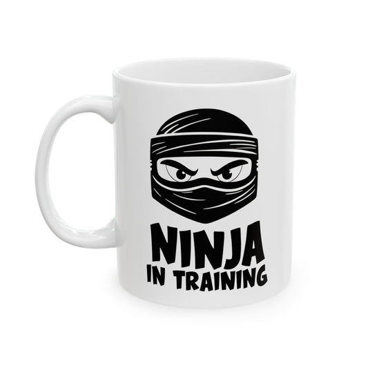 Ninja Mug - Kids Gift, Birthday Party Favor, Ninja Fans, Ninja-Themed Parties, Cool Collectible, 11oz Mug, 15oz Ceramic Cup, Ninja Birthday