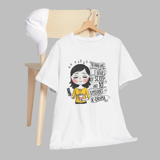 K-Drama Sleepy Vibes Unisex Heavy Cotton Tee , k-drama lover.