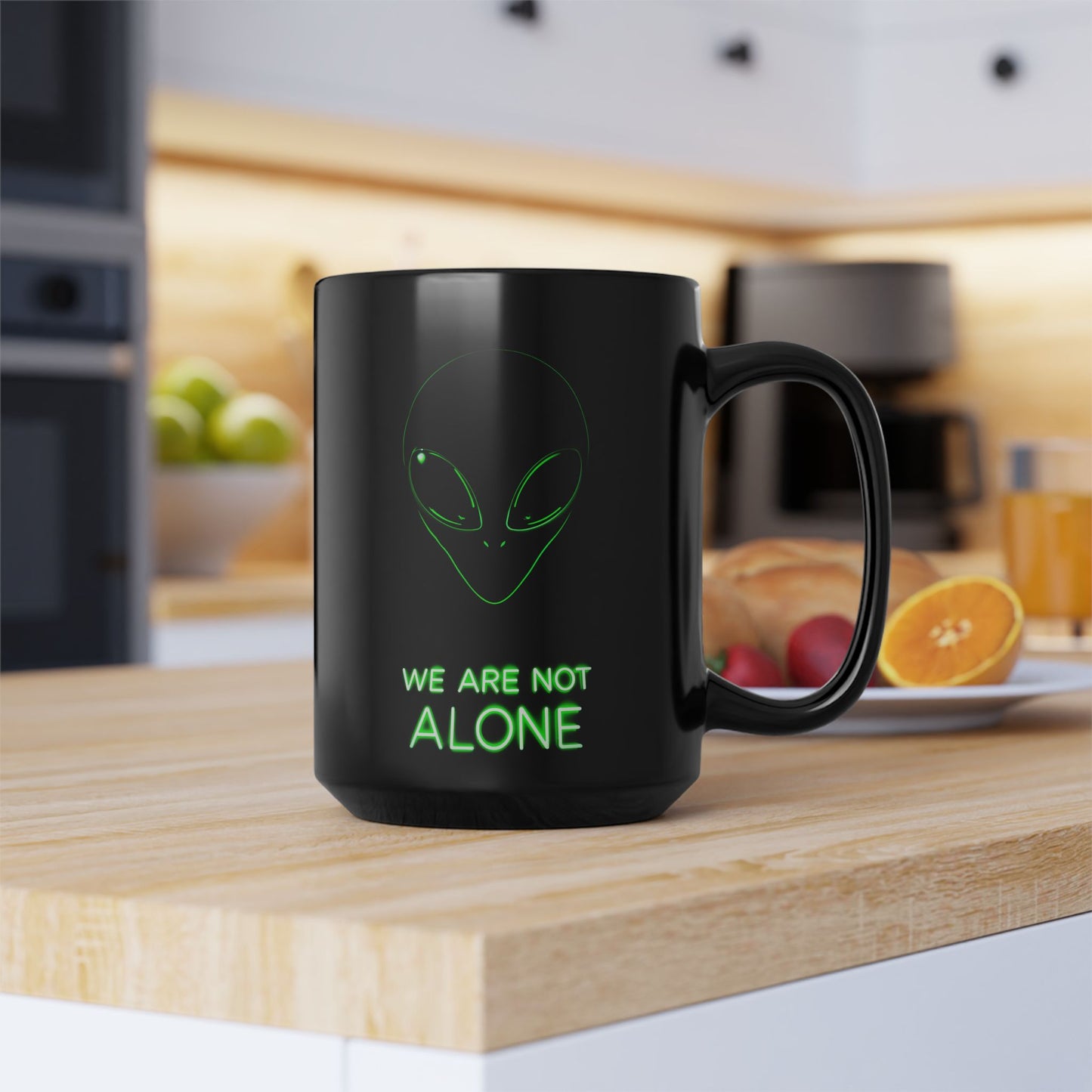 Alien Mug,UFO lovers,UFO Alien X-Files- 'We Are Not Alone' - Perfect Gift for Sci-Fi Fans, Cool Collectible, Extraterrestrial Coffee
