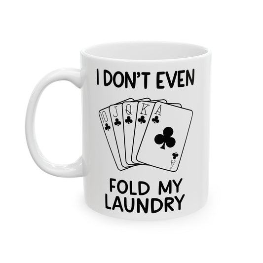 Funny Poker Ceramic Mug, Ideal Gift for Gamers, Coffee Lovers, Unique Drinking Mug, Perfect for Birthdays, Holidays