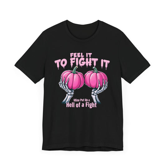Pink Ribbon Support Tee – Unisex Cancer Awareness Shirt, Fighter Gift, Survivor Strength Apparel, Inspirational Motivational T-Shirt