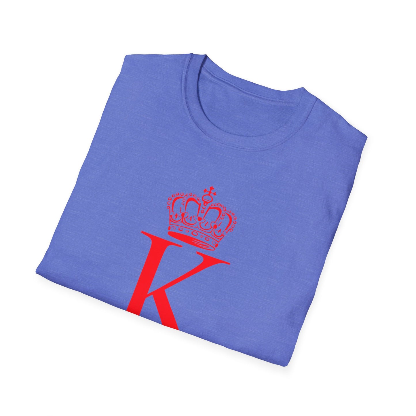 King of Hearts Poker T-Shirt, Unisex Softstyle Tee, Casual Gamer Apparel, Playing Cards Gift, Fun Party Wear, Card Game Outfit