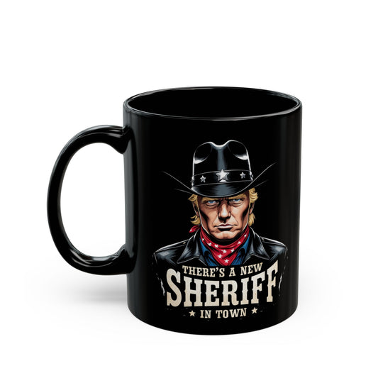 Donald Trump Cowboy Ceramic Mug, 11oz 15oz - Western Style Political Gift for Trump Fans, Rugged Patriotic Cup, President Trump Novelty