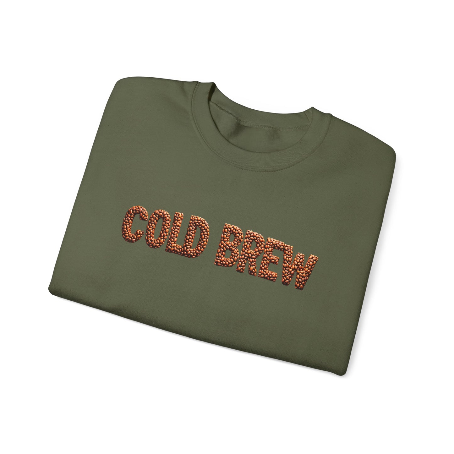 Cold Brew Sweatshirt - Gift for Coffee Lovers, Coffee Addicts, Caffeine Junkies, Daily Coffee Drinkers, Crewneck Sweatshirt