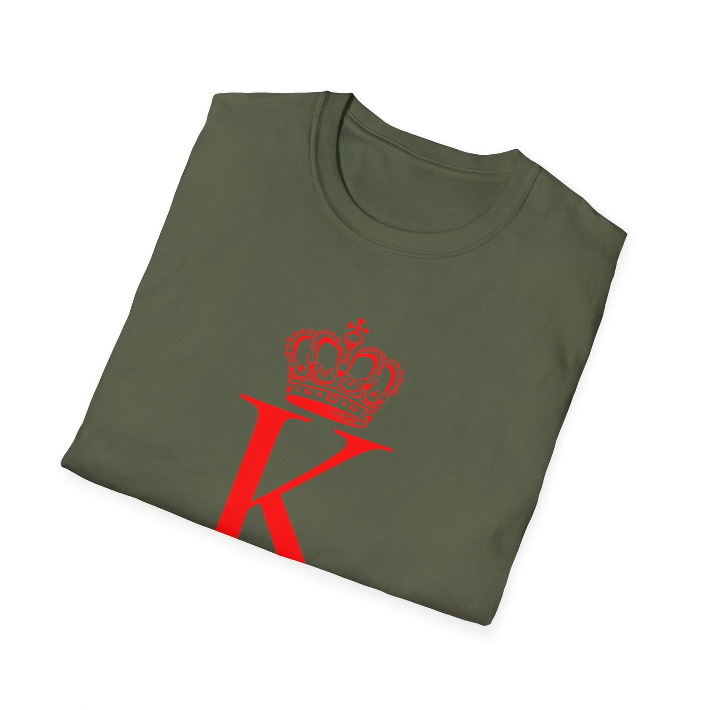 King of Hearts Poker T-Shirt, Unisex Softstyle Tee, Casual Gamer Apparel, Playing Cards Gift, Fun Party Wear, Card Game Outfit