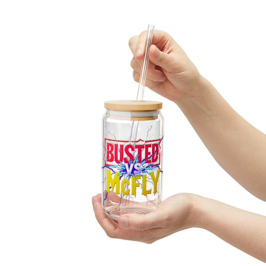 Busted VS McFly Sipper Glass, Tour 2025 Fan Gift, Eco-Friendly Drinkware, Music Tour Merch, Band Collaboration