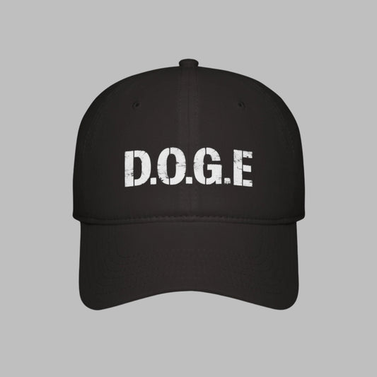 D.O.G.E. Baseball Cap – Low Profile Patriotic Hat, Humorous Gift, Government Efficiency Design, Bold Statement Dad Hat