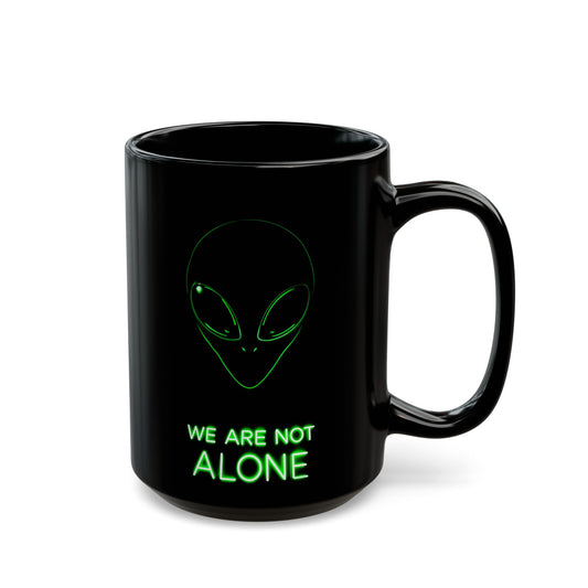 Alien Mug,UFO lovers,UFO Alien X-Files- 'We Are Not Alone' - Perfect Gift for Sci-Fi Fans, Cool Collectible, Extraterrestrial Coffee