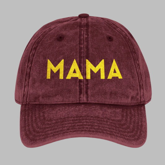 Embroidered Mama Cap, Vintage Baseball Hat for Moms, Mother Day Gift, Adjustable Women's Hat, Vintage Mama Gift, Retro Mom Hat