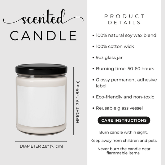 Mom Fuel Scented Soy Candle - Perfect Gift for Moms, Relaxation and Self-Care, mothers day gift